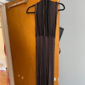 Sequoia striped fitted dress